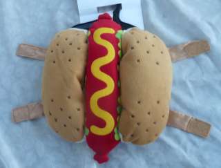 NEW Hot Dog Pet Halloween Dress Up Costume Size XSmall 2 6 lbs & Large 