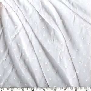  60 Wide Caviar Beaded Pearl Chiffon White Fabric By The 