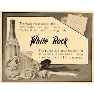  1906 Ad White Rock Mineral Spring Carbonated Water Rose 