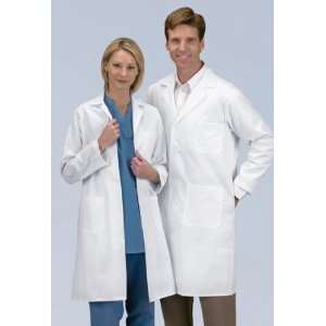  Medline Heavyweight Twill Lab Coat   White, Size 54 