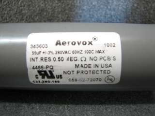 Aerovox 4466 PQ 55uF +/ 3% 280VAC 100c Max Capacitor (2  