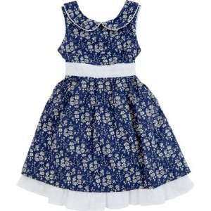  sleeveless party dress   navy floral