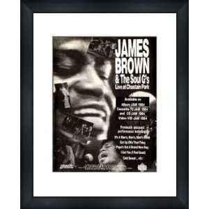 JAMES BROWN Live at Chastain Park   Custom Framed Original Ad   Framed 