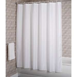  Woven Stripe Fabric Shower Curtain