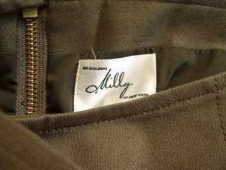 Milly New York olive jumper dress wooden button NWT 10  