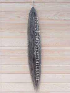 Med Gray Horse Hair Tail Extension 3/4Lb 28 30 aG2 NEW  