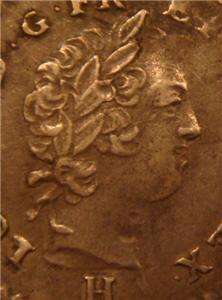Windward Islands/Isles du Vent, 6 Sols Silver, 1731H, Extra Fine 