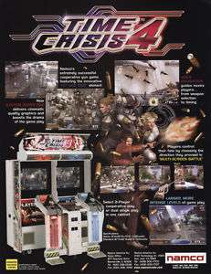 2005 NAMCO TIME CRISIS 4 VIDEO FLYER MINT  