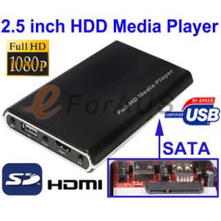   HD HDMI HDD Media Player 1080P Video/Photo to playback/Music  