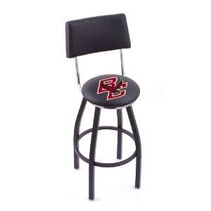  Boston College 30 Single ring swivel bar stool with Black 