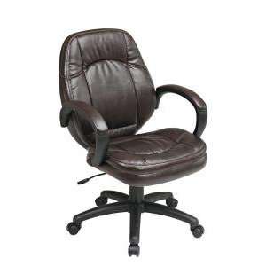  Office Star Work Smart  Faux Leather Managers Chair with 