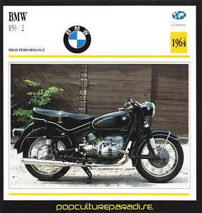 1964 BMW R50 / 2 Germany MOTORCYCLE Picture ATLAS CARD  