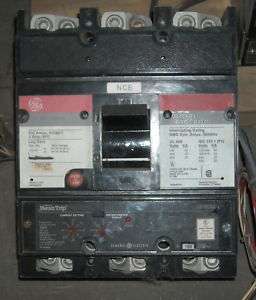 GE TJ4V2605, 500 amp circuit breaker, T4VT Micro Versa Trip TJ4V2605 