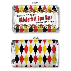 Beer and Pretzel Personalized Mini Candy Bar Wrapper   Qty 