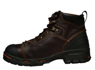   Mens Pro Series 6 Inch Brown Leather Steel Toe Work Boot 52562  