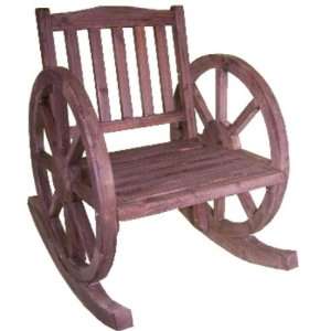 Wood Rocker Wagon Wheels