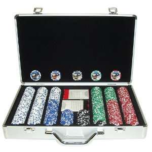  400 11.5g Jackpot Casino Clay Chip w/ Aluminium Case 