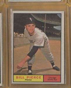 1961 Topps Bill Pierce Chicago White Sox #205  