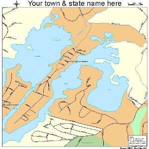  Street & Road Map of Monomoscoy Island, Massachusetts MA 