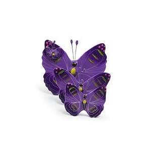  NOVICA Ceramic sculptures, Coban Butterflies (set of 3 