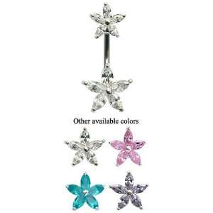 Belly button rings by GlitZ JewelZ ?   Star fish top & bottom   gently 