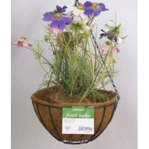  Green Wire Hanging Basket W Chain+Coco Liner 14In Pet 