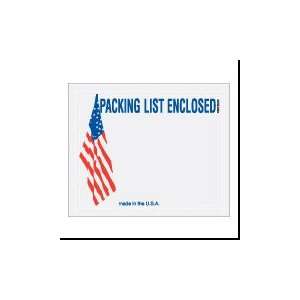  4 1/2 x 5 1/2 U.S.A. Packing List Enclosed Envelopes 