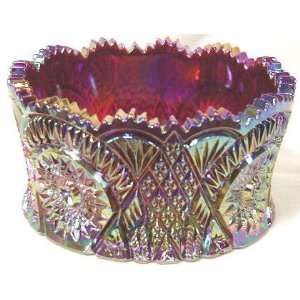  Red Carnival Star & Arch Nappy Bowl