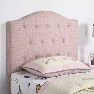 Wildon Home Bowdoin Twin Headboard in Airy Pink Patterned 460303 