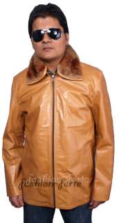 mens leather coat cowhide Brono  XS   5XL Available in PU/Faux 