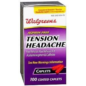   Tension Headache Pain Reliever Coated Caplets 