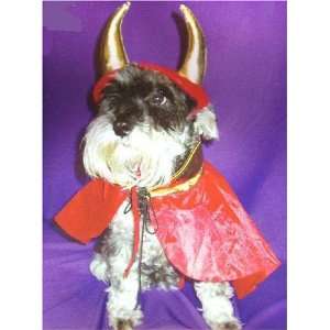  Pet Dog Devil Create a Costume Kit with Horns and Cape 
