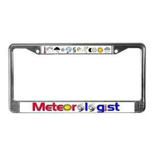  Meteorologist Weather License Plate Frame by  