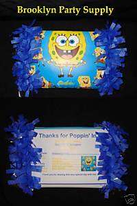 Spongebob Popcorn Party Favor  