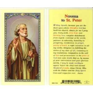  St. Peter Novena Prayer Holy Card (800 154) Everything 