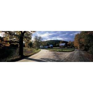 Dirt Road Passing Through a Field, New Hampshire, USA Photographic 