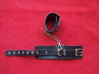 Thick Real Leather Wrist Restraints Soft Hand Cuff H408  
