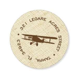  Airplane Banner Linen Stickers