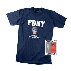 6647 NEW OFFICIALLY LICENSED FDNY NEW YORK FIRE DEPT T SHIRT  
