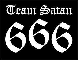 Team Satan 666 T Shirt S evil cult occult devil goth  