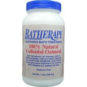 BATHERAPY Soothing Bath Treatment 100% Natural Colloidal Oatmeal 7 oz 