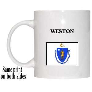    US State Flag   WESTON, Massachusetts (MA) Mug 