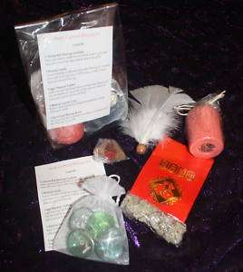 Wicca Blessing Cleansing Kit Candle Sage Wand Incense+  