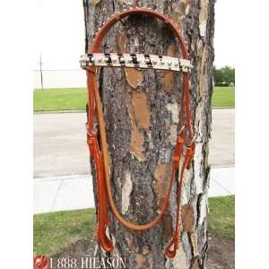  Western Leather Tack Horse Bridle Headstall Sports 