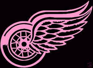 Detroit Red Wings   Decal / Sticker   Pink   6x4 inches  