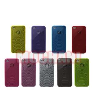 New PINK CRYSTAL SILICONE Soft Gel CASE for iPHONE 4 4G  