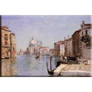   of the Salute 16x11 Streched Canvas Art by Corot, Jean Baptiste Camill