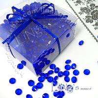 Deep Royal Blue Diamond Confetti Wedding Party Table Scatter 
