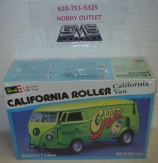 Revell Plastic Model Kit # 7304 California Roller VW Van Factory 