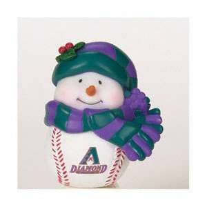  Arizona Diamondbacks MLB Light Up Musical Snowman Ornament 